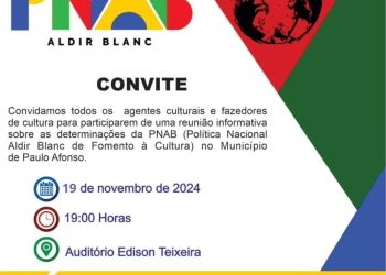 Seculte convoca agentes culturais para reunião sobre a Política Nacional Aldir Blanc