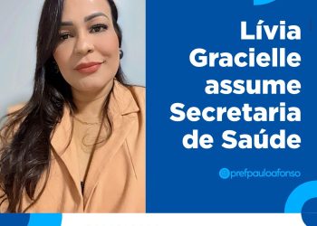 Lívia Gracielle assume Secretaria de Saúde
