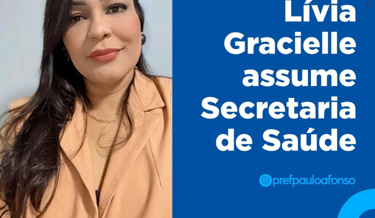 Lívia Gracielle assume Secretaria de Saúde