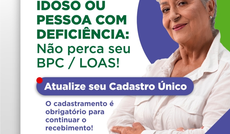 Sedes orienta beneficiários do BPC para atualizarem o Cadastro Único