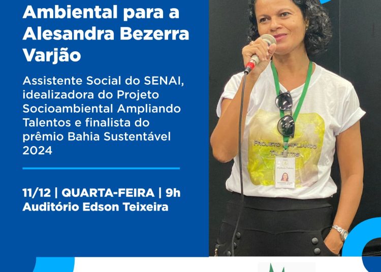 Sema e CMMA realiza entrega de Honra ao Mérito Ambiental para Alesandra Bezerra Varjão