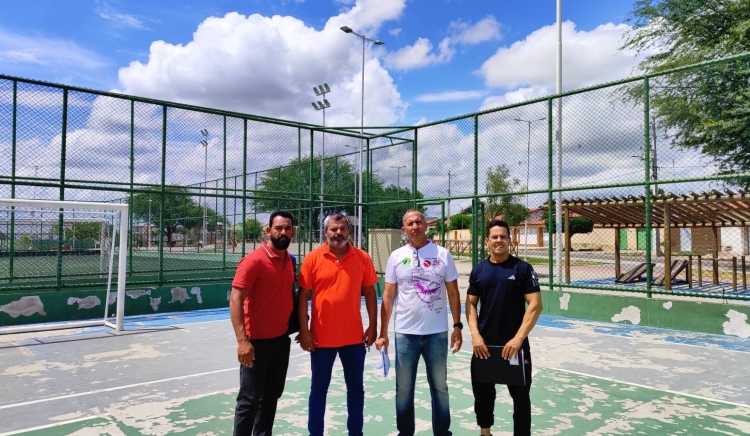 Equipe da superesportes avalia equipamentos esportivos em Paulo Afonso