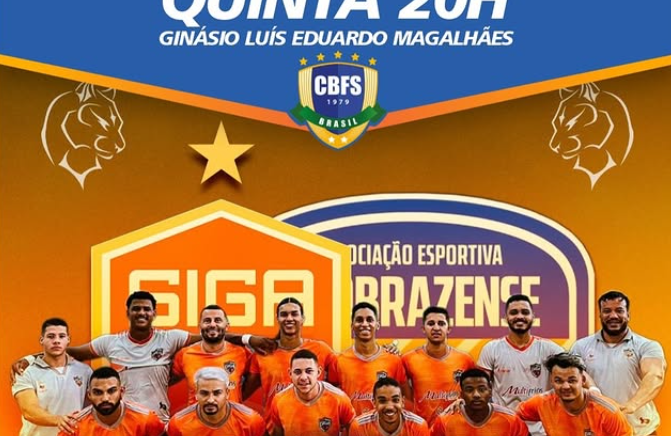 Paulo Afonso será sede da Copa do Brasil de Futsal nesta quinta-feira (13)