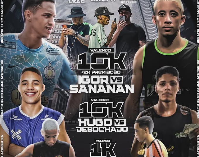 A emoção do X1 vai tomar conta de Paulo Afonso nesta sexta-feira, 21 de março, às 19h, no Ginásio de Esportes Luís Eduardo Magalhães