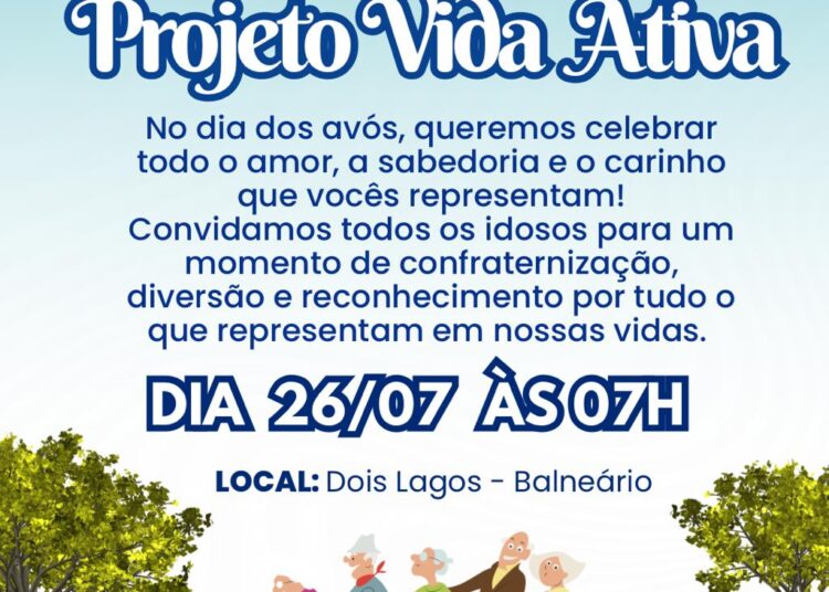 Projeto Vida Ativa promove manhã especial em homenagem ao Dia dos Avós