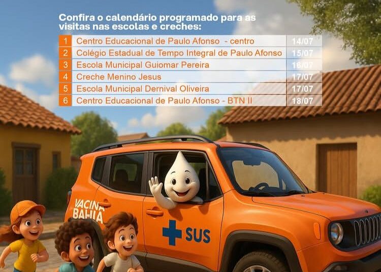 Prefeitura leva vacinas às escolas em ação conjunta com o estado