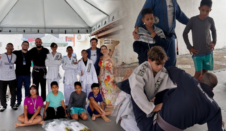 Prefeitura entrega quimonos ao Núcleo Desenvolver e fortalece projeto de ParaJiu-Jitsu