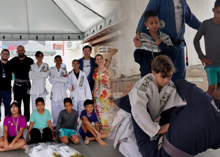 Prefeitura entrega quimonos ao Núcleo Desenvolver e fortalece projeto de ParaJiu-Jitsu