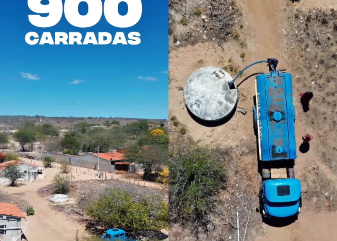 Prefeitura de Paulo Afonso Mais de 900 carradas por semana: Prefeitura de Paulo Afonso mantém ritmo acelerado no abastecimento hídrico rural