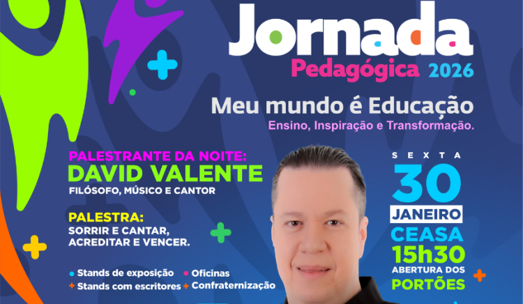 Com o tema “Meu Mundo é Educação”, Prefeitura encerra Jornada Pedagógica 2026 com anúncio de grandes novidades nesta sexta (30)