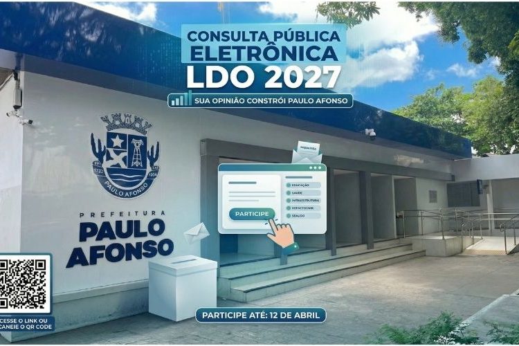 LDO 2027: Cidadãos podem indicar ações prioritárias através de consulta pública eletrônica