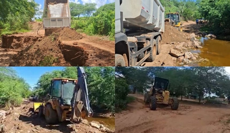 Recuperação de estradas da área rural pela SEINFRA segue avançando após fortes chuvas: Veja obras concluídas