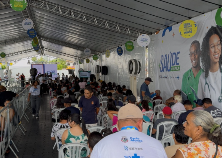 Organização e estrutura acolhedora marcam o primeiro dia do mutirão “+ Saúde, Menos Fila” em Paulo Afonso