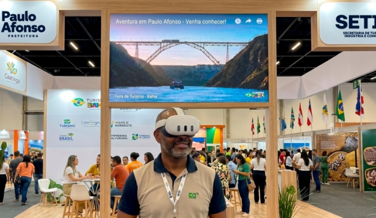 Com óculos 3D, Paulo Afonso apresenta seus atrativos ao mundo de forma imersiva