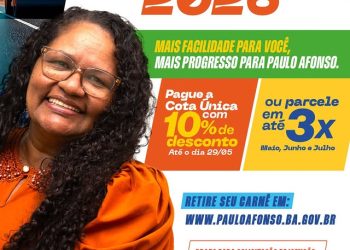 card iptu 2026 Prefeitura de Paulo Afonso IPTU 2026: regularize seu imóvel e contribua com o desenvolvimento de Paulo Afonso