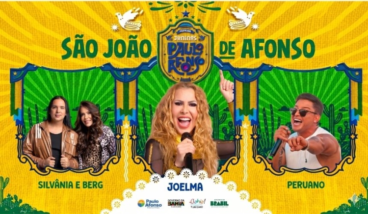 Com grandes atrações como Joelma e artistas locais Festejos Juninos de Paulo Afonso começam nesta quinta (18)