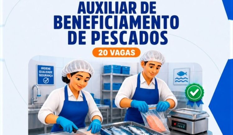 Prefeitura de Paulo Afonso em parceria com o SENAI oferece curso de Auxiliar de Beneficiamento de Pescados