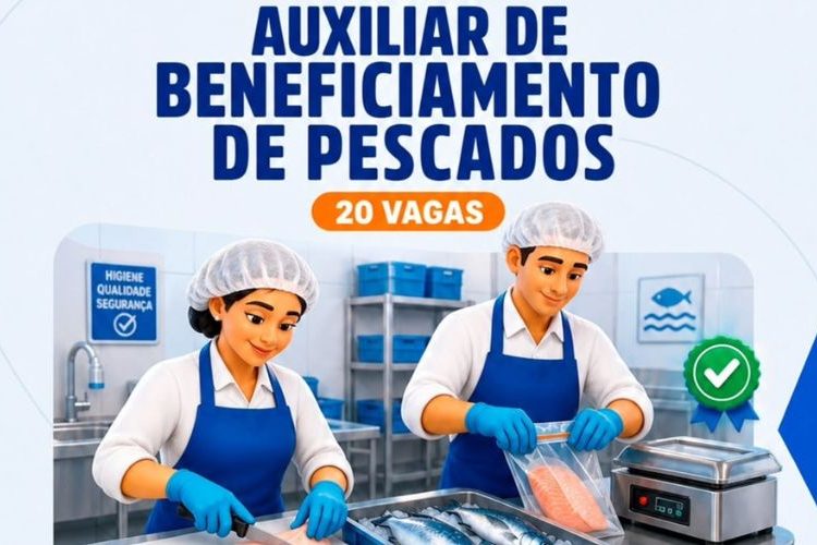 Prefeitura de Paulo Afonso em parceria com o SENAI oferece curso de Auxiliar de Beneficiamento de Pescados