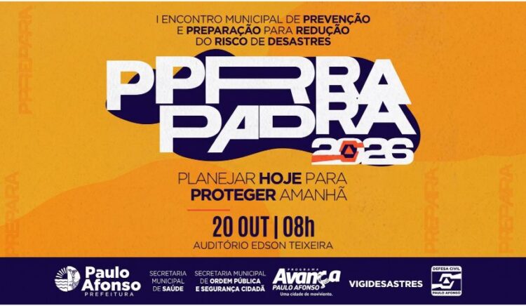 PREPARA 2026: Evento debate prevenção de desastres e lança Plano Municipal de Contingência Multirrisco na terça-feira (20)